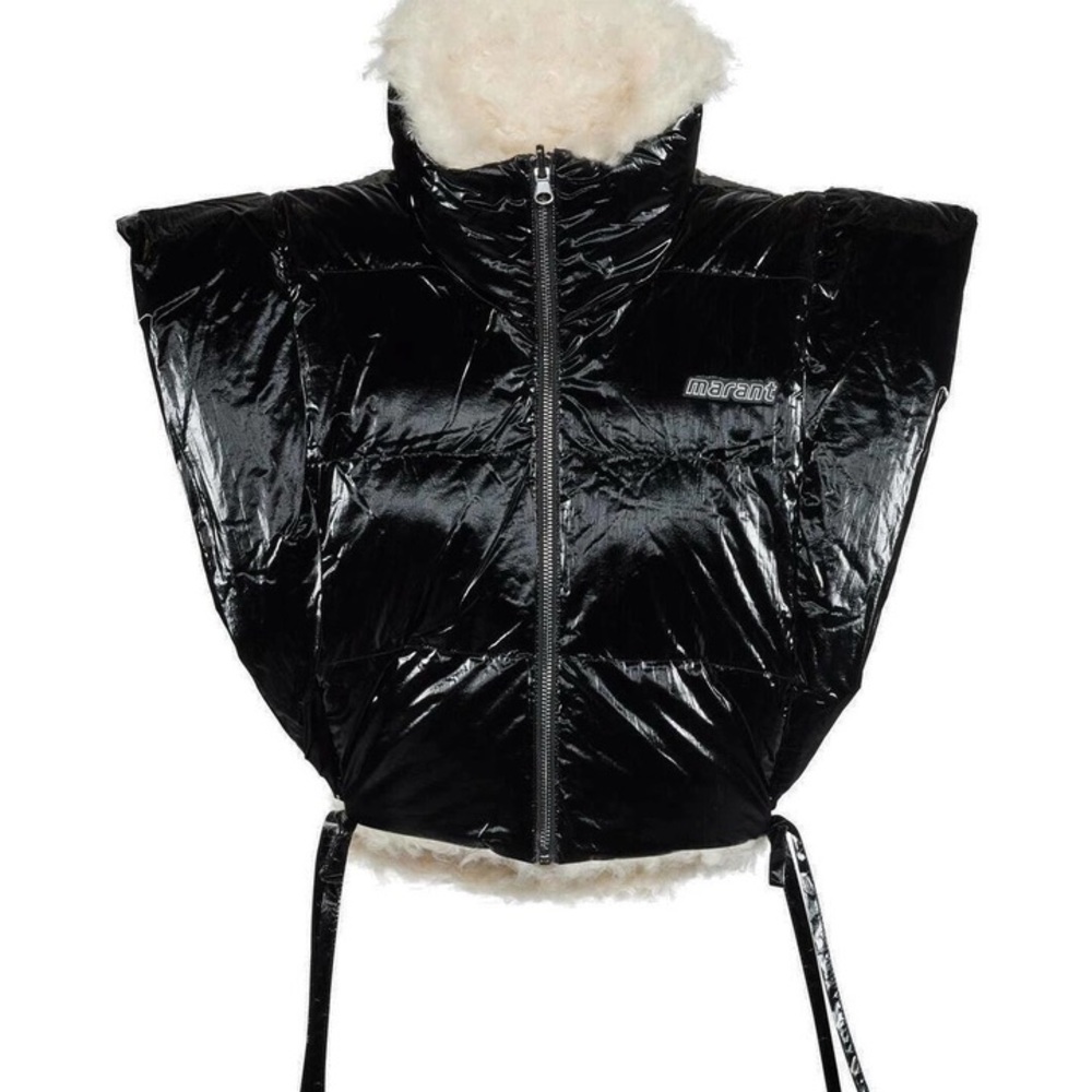 Isabel Marant Etoile Hoodiali Vest in Black - Picture 2 of 6